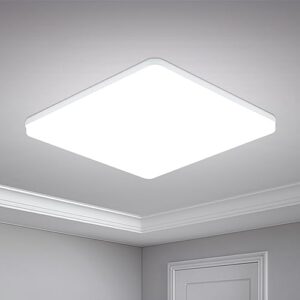 Yafido LED Taklampa Ultratunn 48W 4320lm Takljus Takbelysning 6500K Kall Vit LED Belysning för Sovrum Korridor Balkong Hall Ø30cm